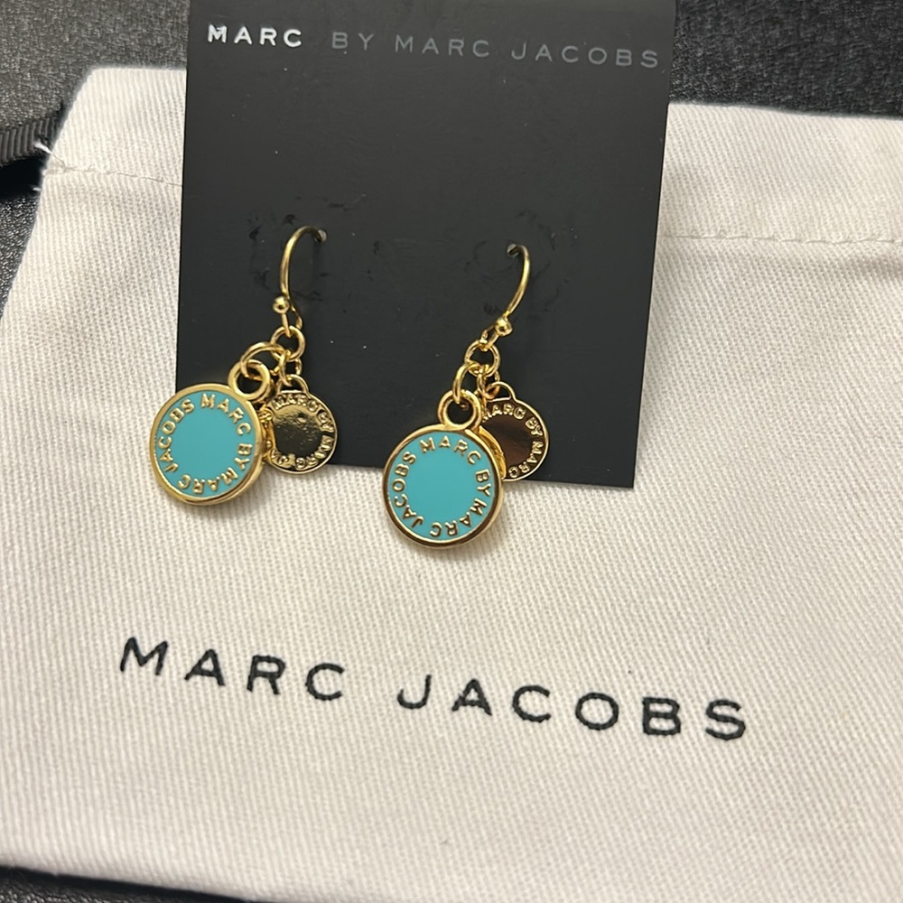 Marc by Marc Jacobs Enamel Round Mini Studs Earrings - Picture 2 of 4